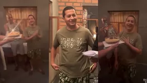 Félix de AFHS recibió sorpresa del elenco por su cumpleaños