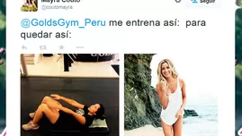 	<p>La actriz compartió una imagen en la que hace abdominales</p>