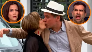 Francesca besó a Koky en la calle y así reaccionaron Charito y Diego