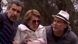 Francesca, Diego y Koky se asustaron por la tumba de Claudia vacía.