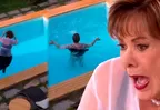 Francesca enloqueció y se lanzó a piscina por culpa de Tito
