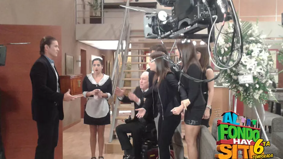 Detrás de cámaras del velorio de Francesca Maldini