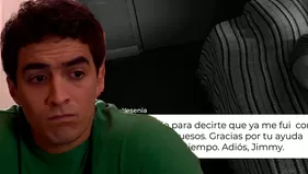 Jimmy reaccionó indiferente a la triste despedida de Yesenia