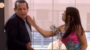 Juana lanzó fuerte cachetada a Miguel Ignacio por humillarla