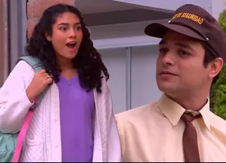 July sorprendida por Cristóbal | Composición: Katherine Lozano