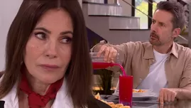 Marcela impresionó a Leonardo con su look.