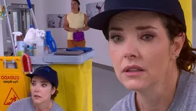 Lorena casi es descubierta por Tito en su trabajo de limpieza