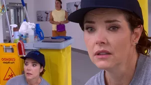 Lorena casi es descubierta por Tito en su trabajo de limpieza