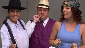 Lorena, Olinda y Claudio imitaron a sus parejas
