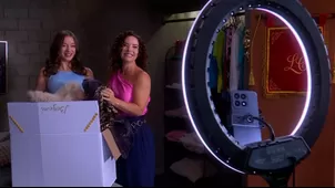 Lorena creyéndose la influencer | Fuente: AméricaTv