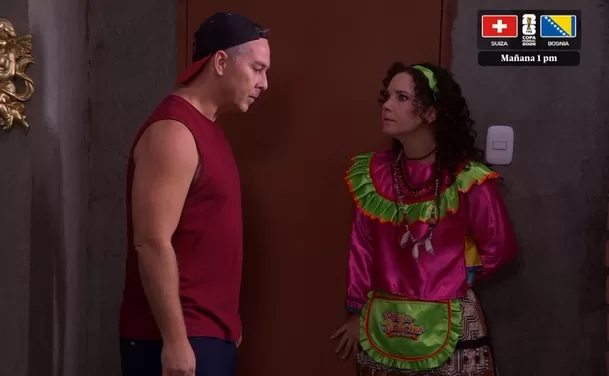 Lorena buscando arreglar las cosas con Tito | Fuente: AméricaTv