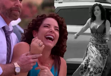 Lorena se cayó de borracha | Composición: Katherine Lozano | Fuente: AméricaTv
