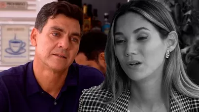 Maca avergonzada con Mike | Composición: Katherine Lozano | Fuente: América Televisión