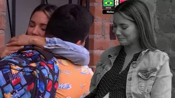 Macarena rompió en llanto al despedir a Joel por su gira. | Fuente: AFHS