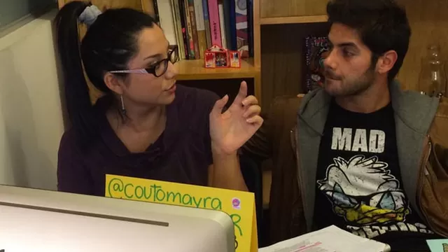 	Mayra Couto y Andrés Wiese en Twitcam