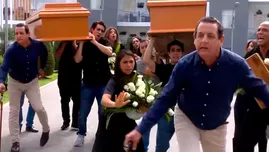 Miguel Ignacio rindió homenaje en cortejo fúnebre de Joel. | Fuente: América Televisión
