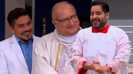 Pollo Gordo recordando cuando era monaguillo del Padre Manuel | Composición: Katherine Lozano | Fuente: América Televisión