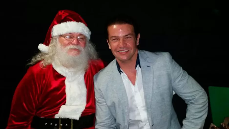 Orlando Fundichely compartió foto con Papá Noel