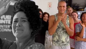 Teresa rompió en llanto al despedirse de todos los Gonzáles