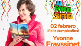 	<p>Yvonne Frayssinet está de cumpleaños</p>