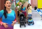 Angie Arizaga se emocionó en vivo con tiernos regalos para su bebé