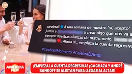 Cachaza y André Bankoff listos para su boda ¿Dónde se casarán?