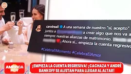 Cachaza y André Bankoff listos para su boda ¿Dónde se casarán?