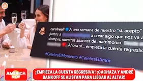 Cachaza y André Bankoff listos para su boda ¿Dónde se casarán?