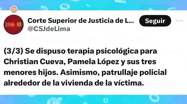 Las medidas del PJ que Christian Cueva deberá cumplir.