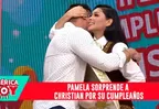 Christian Domínguez se emocionó hasta las lágrimas por sorpresa de Pamela Franco