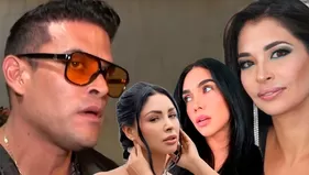 ¿Christian Domínguez se incomodó por apoyo de sus ex a Melanie?