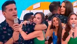 Christian Domínguez se reencontró con Janet y Rebeca tras 2 años.