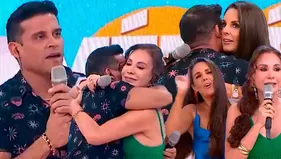 Christian Domínguez se reencontró con Janet y Rebeca tras 2 años