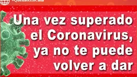 	<p>¿El coronavirus ya no me vuelve a dar después que me recuperé? </p>