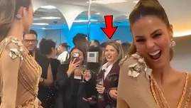 Flavia Laos celebró junto a Luciana Fuster su nuevo negocio. | Fuente: América Hoy