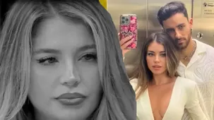Flavia contando sobre su ruptura con Austin | Composición: Katherine Lozano | Fuente: AméricaTv
