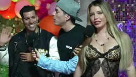 Flavia Laos y Patricio Parodi coincidieron en fiesta de streamer.