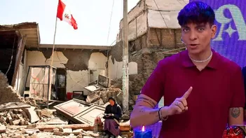 Frank alertando al sur de Perú | Composición: Katherine Lozano | Fuente: América Televisión
