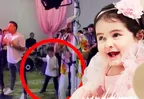 Valentino Domínguez se luce bailando y cantando en el cumpleaños de su hermana María Cataleya