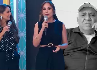 Janet contando grata anécdota con Manolo | Composición: Katherine Lozano