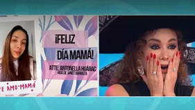 Janet Barboza fue sorprendida en vivo por su hija Antonella