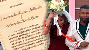 Janet y Edson unieron sus vidas | Composición: Katherine Lozano | Fuente: América Televisión