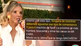 Johanna San Miguel denunció acoso de sujeto en redes sociales: “No debemos aguantar este tipo de comentarios”