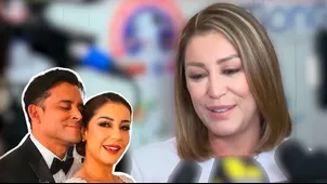 Karla Tarazona ignora críticas a mes de casada con Domínguez