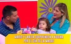 Korina Rivadeneira recibió emotiva sorpresa de su hija Lara y Mario por el Día del Madre  - Noticias de dia-madre