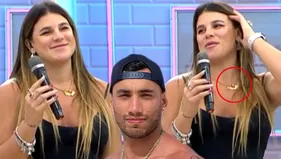 ¿Macarena Vélez intentó ocultar el costoso collar que le regaló Said Palao?