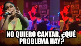 Masiel Málaga explotó de furia contra su público durante concierto. | Composición: Karina Guimaray