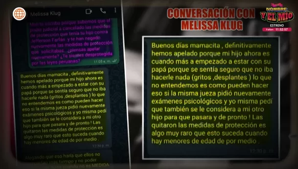 Conversación con Melissa Klug. (Foto: América Hoy)