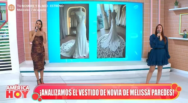 ¿Cuánto costó el vestido de novia de Melissa Paredes? (Foto: América Hoy)