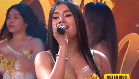 Milenka Nolasco sorprendió al cantar cumbia en vivo